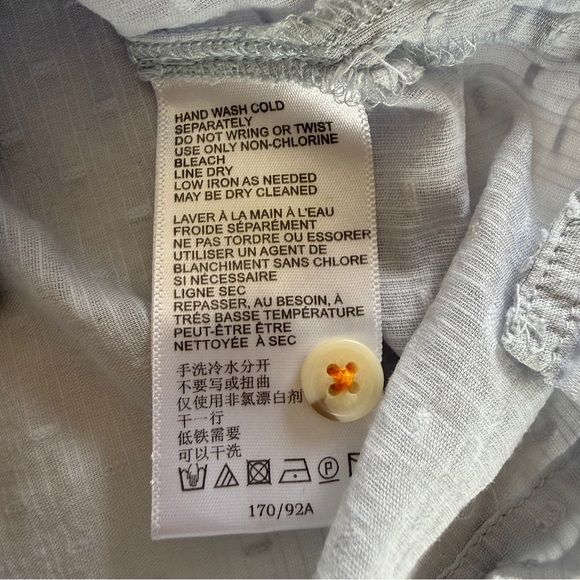 Anthropologie-Maeve-Christie-Embroidered-Floral-Button down-Blouse-Top-Cottage-6 - Picture 11 of 14